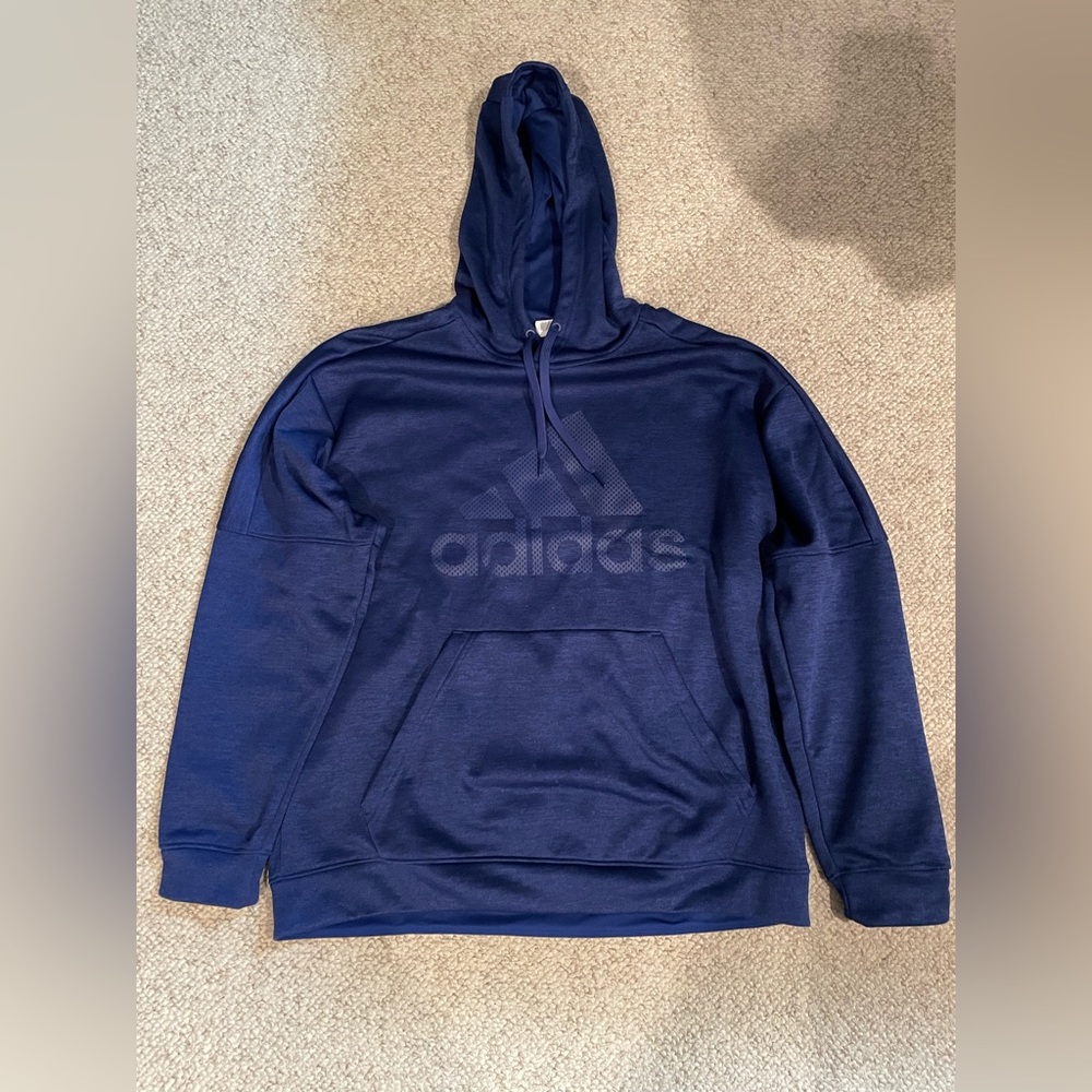 Men’s Adidas Hooded Sweatshirt with Front Pocket